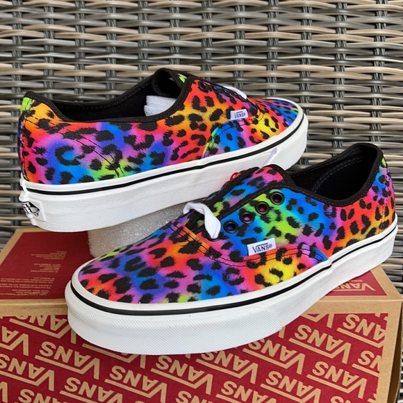 Vans Multicolor Leopard Print Shoes - Picture 6 of 16